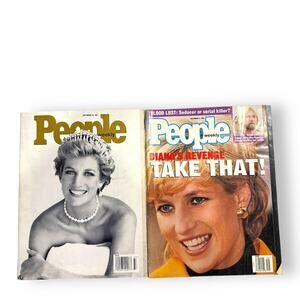 People Magazine Princess Diana Cover Set of 2 1995 1997 Collectible Vintage